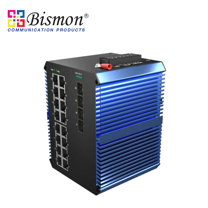 16-port-10-100-1000Base-T-PoE-4xSFP-slot-uplink-Managed-Industrial-grade-Switch-IP50-DC-48-58V